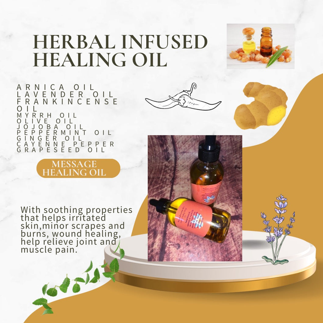 Herbal infused healing oil